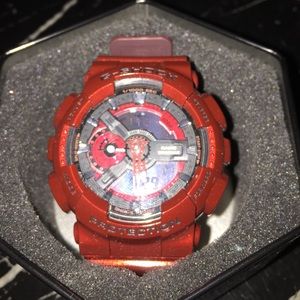 G-Shock: Men's Metallic Red GA110NM-4A