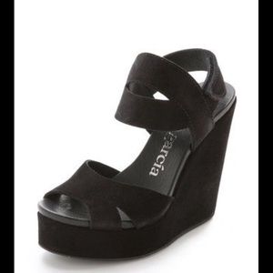 Pedro Garcia Teilor wedge black size 41