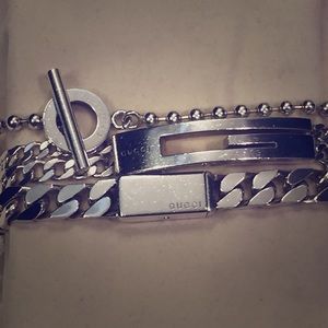 (3) Gucci Sterling Silver Bracelets