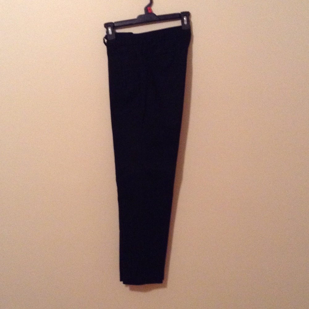 Black, straight-leg twills by Charter Club