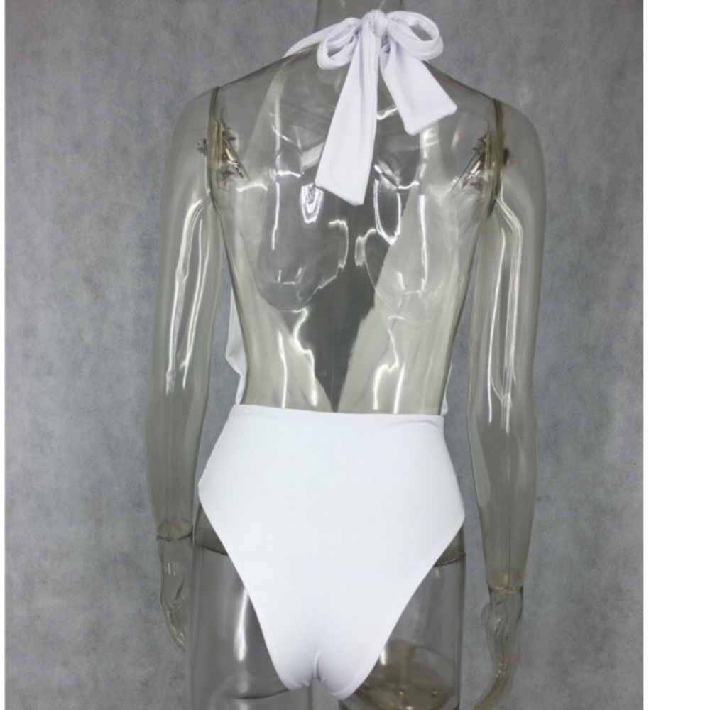 NEW! White Halter Monokini - Picture 3 of 4