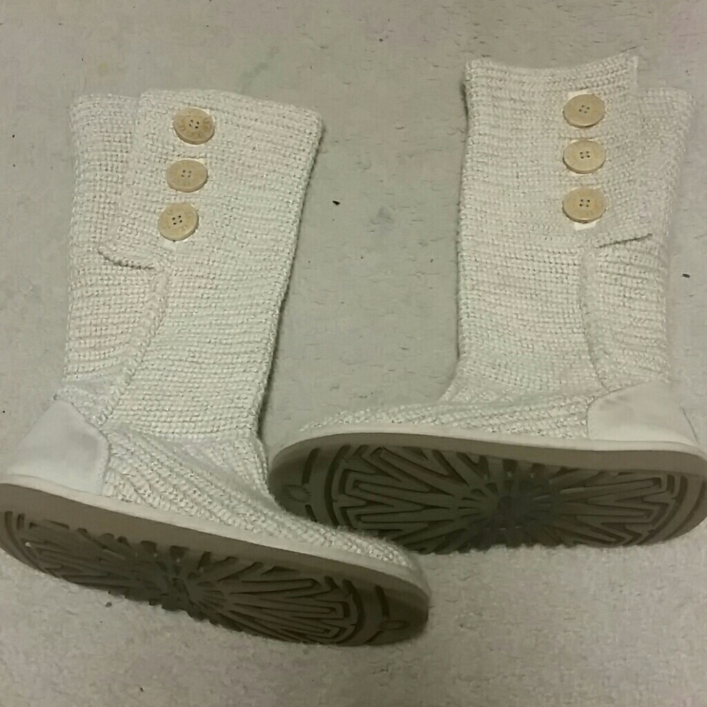 Cream and Gold UGG boots
