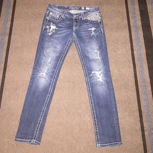 Miss Me Distressed Signature Skinny