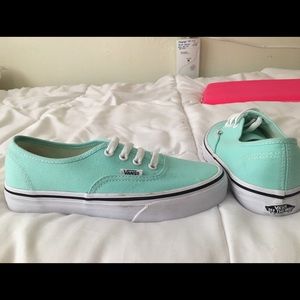 Teal blue Vans size 5 1/2
