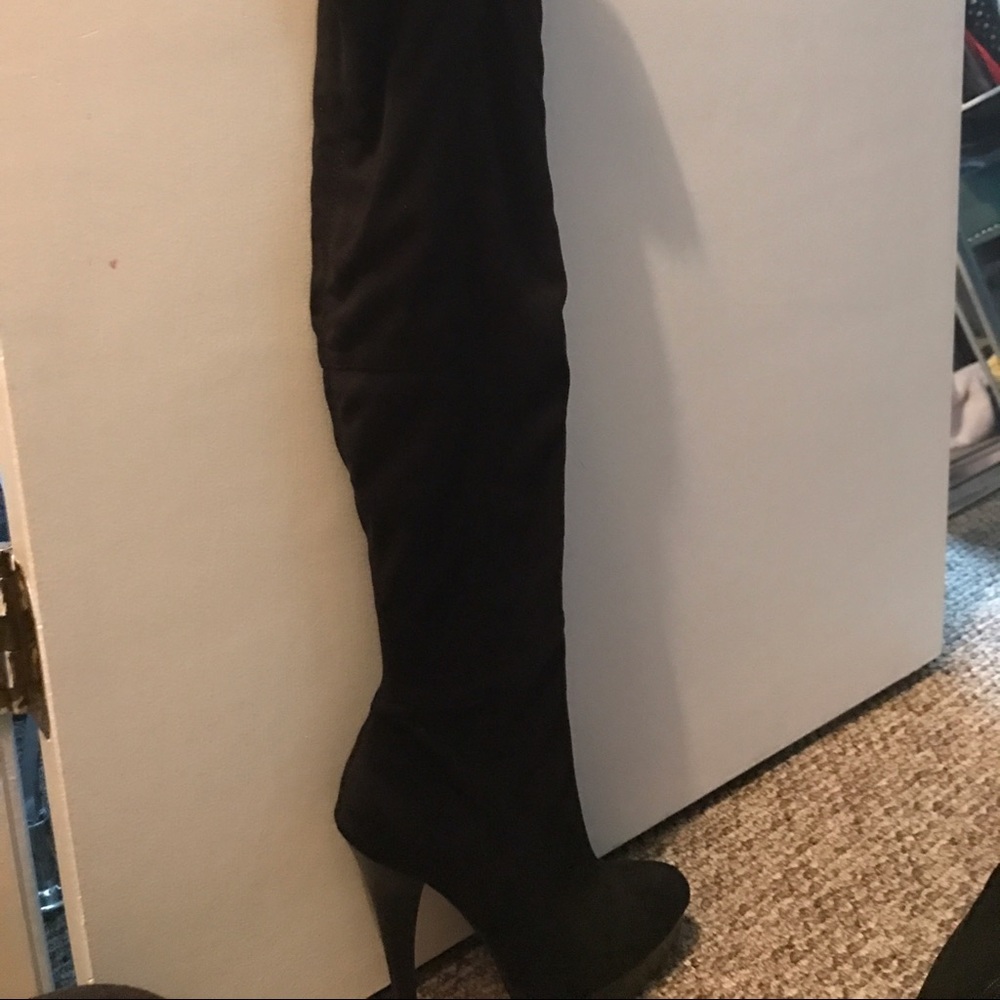 Sexy BeBe suede thigh high boots