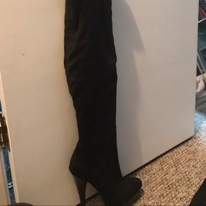 Sexy BeBe suede thigh high boots