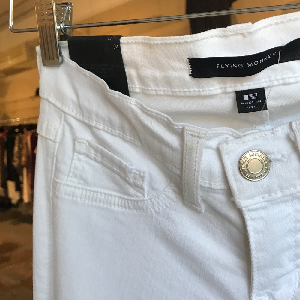 Flying Monkey white skinny jean