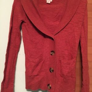 Red sweater/cardigan