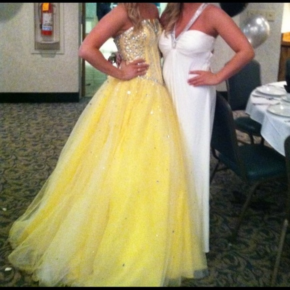 Yellow Prom Dress - Picture 3 of 3