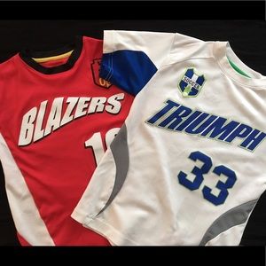 ♥️Two Boy's Dri Fit Champion Short Sleeved Tees