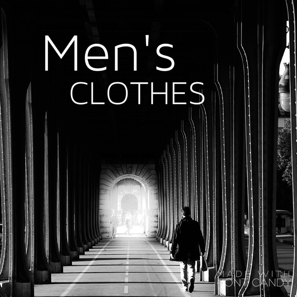 Men's clothes, all styles and sizes