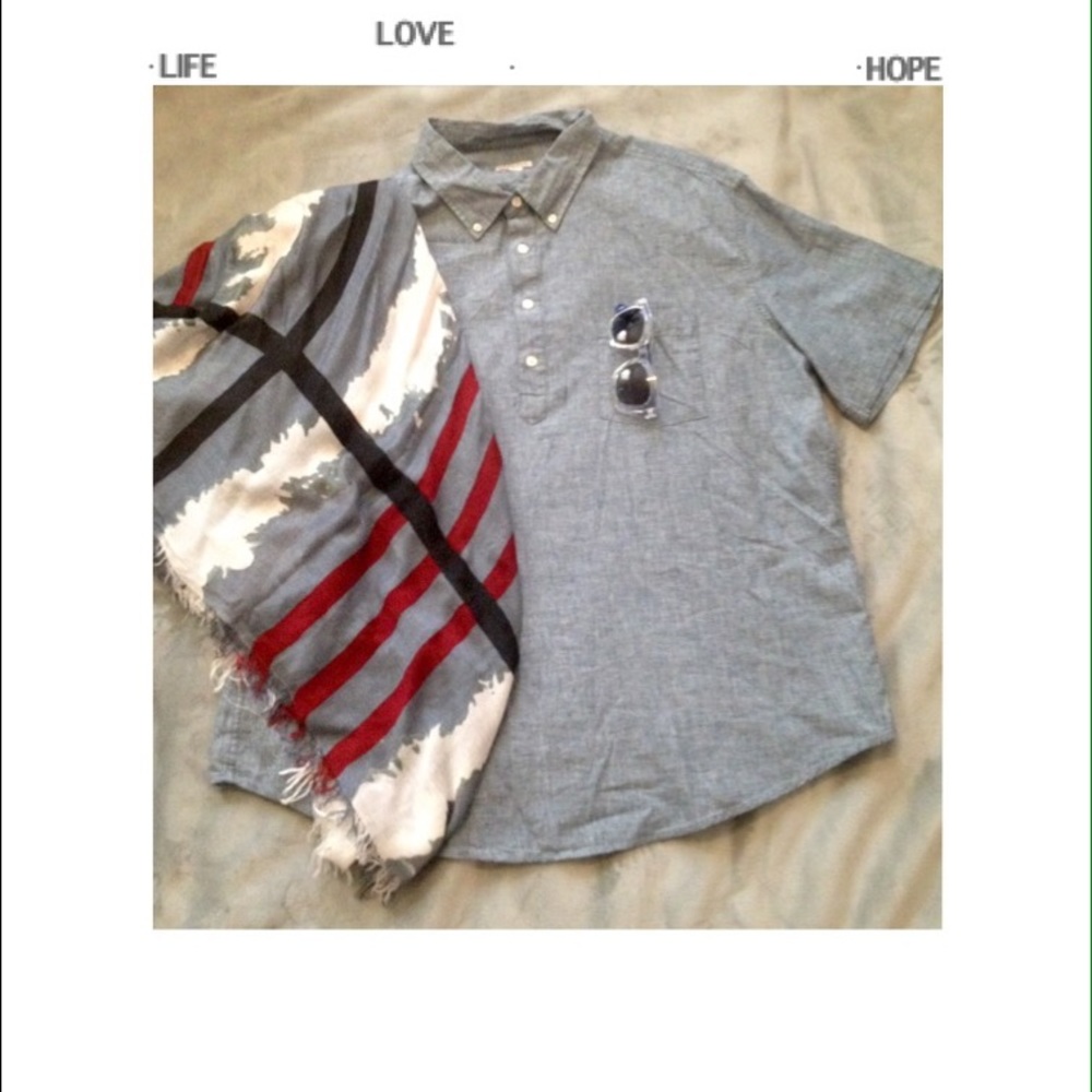 💙MERONA NWT Chambray Blouse