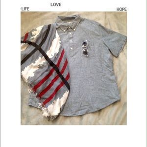 💙MERONA NWT Chambray Blouse