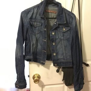 Cropped jean jacket
