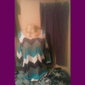 NWT Coogi Tunic Top/Makaveli Jeggins 1X