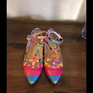 Rainbow Stud Flats