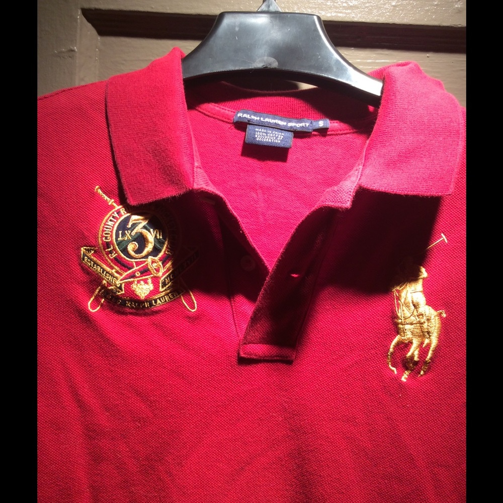 Red Ralph Lauren polo - Picture 2 of 2