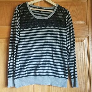 Torrid Size 2 Stripped Sweater