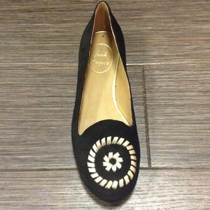 Jack Rogers Rebecca Suede Flats in Black