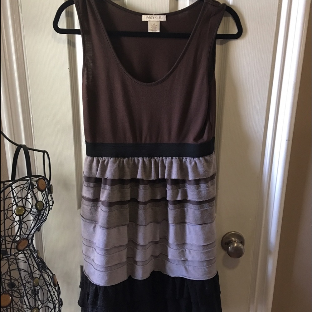 Waist Flattering Ruffle Dress