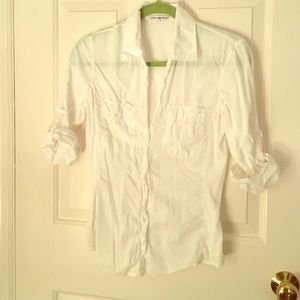James Perse white button up