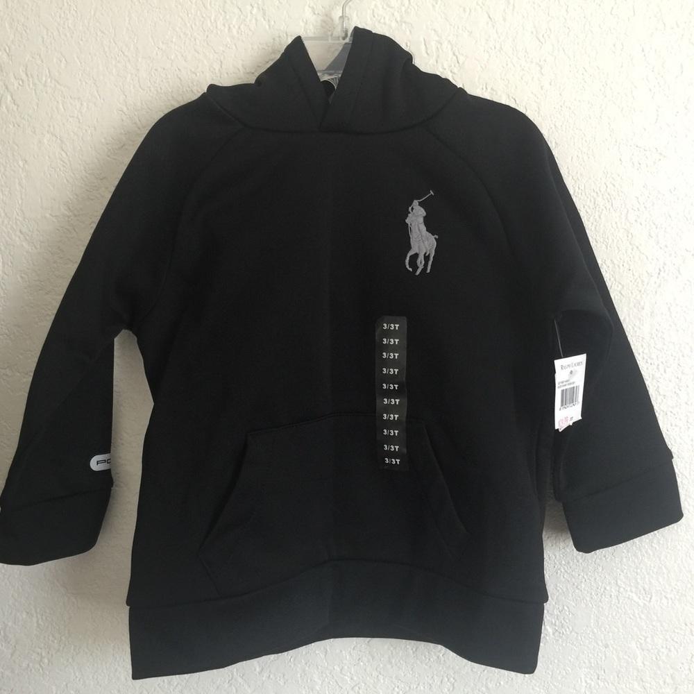 New RaLph Lauren boys hooded sweatshirt 3/3T