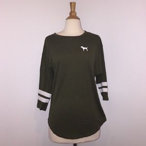 VS Pink baseball style T