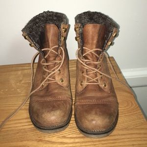 Steve madden lace up combat boots❤️