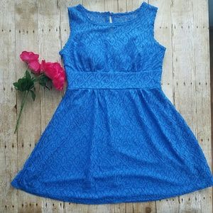 Dress barn bright blue dress
