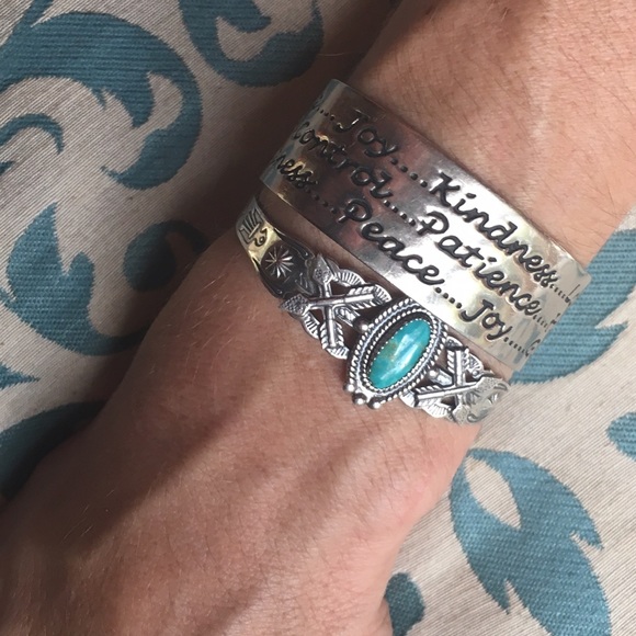 MORE COMING SOON! 🦋Alpaca Silver Cuff Bracelet - Picture 2 of 5