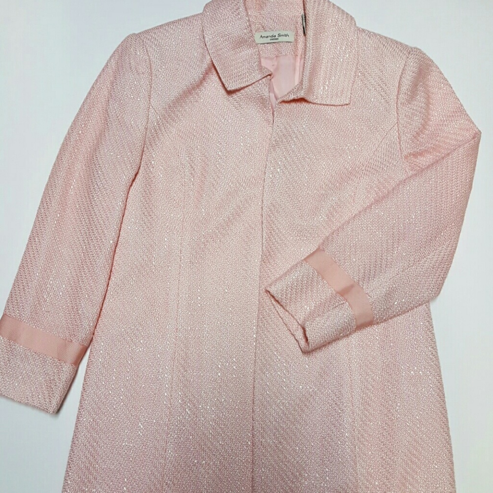 Long Jacket Light  Size 6 Lined Peach Color