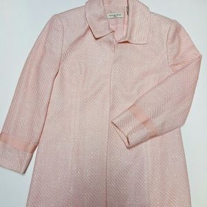 Long Jacket Light  Size 6 Lined Peach Color