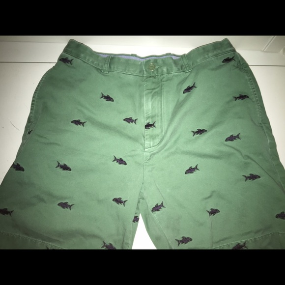 Fish embroidered, green, J.Crew shorts - Picture 3 of 4