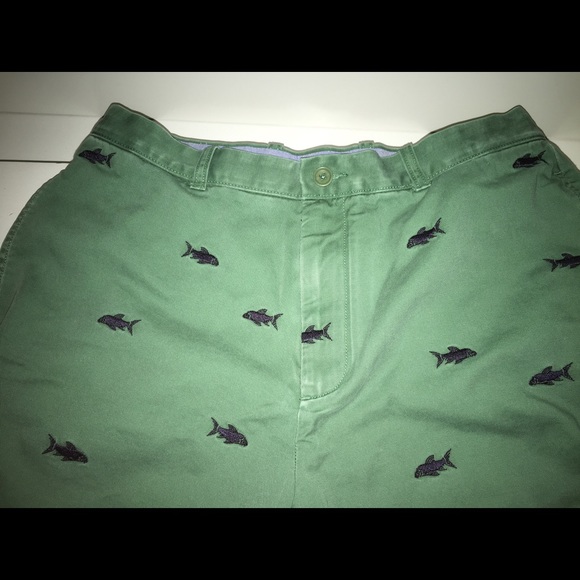 Fish embroidered, green, J.Crew shorts - Picture 4 of 4