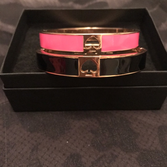 kate spade Jewelry - Kate spade pink hole punch bangle