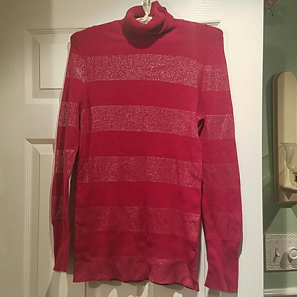GAP ribbed red turtle neck