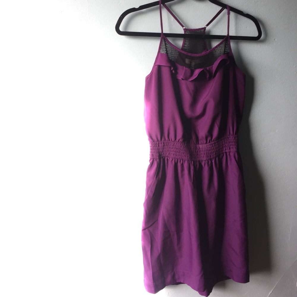 BCBGGen purple and black dress