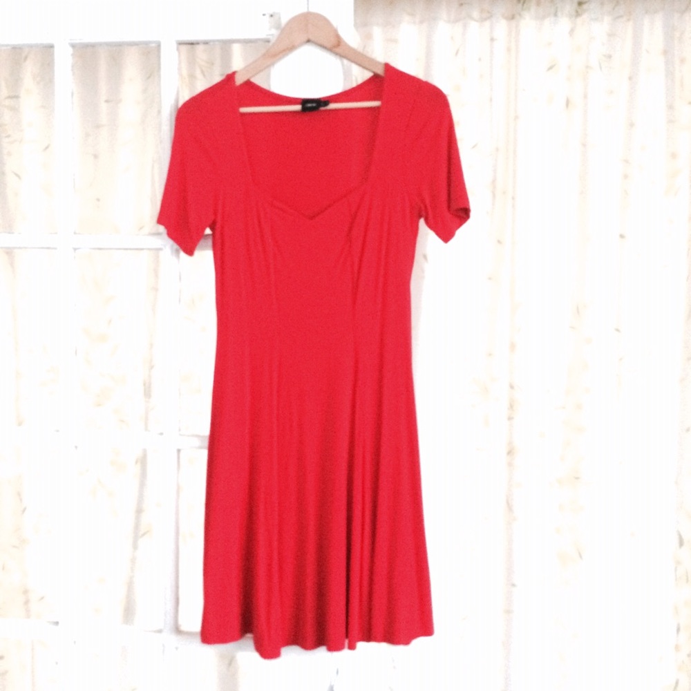 Red dress - stretchy