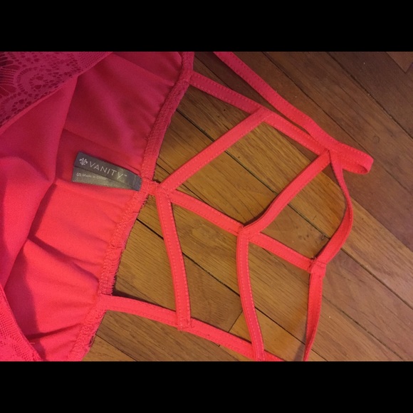 Vanity strappy back hot pink dress - Picture 2 of 2