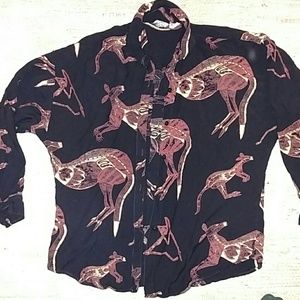 Vintage kangaroo collared button up