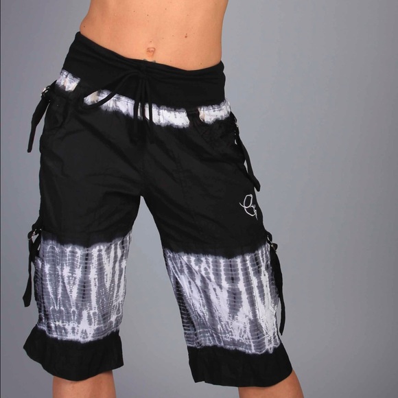 tie dye cargo shorts