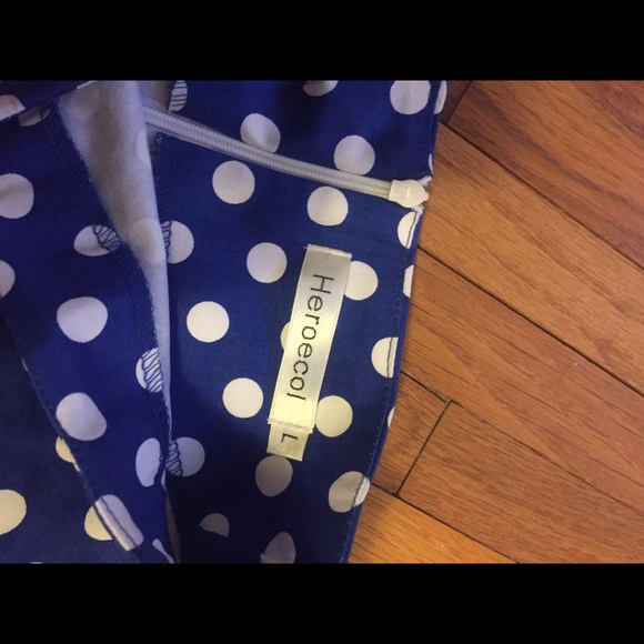 Blue and white polka dot dress - Picture 2 of 2