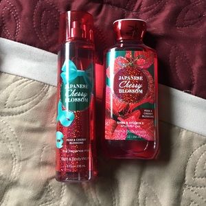 Bath and body works Japanese cherry blossom set