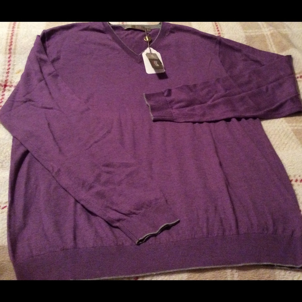 Mens Raffi Cashmere sweater sz XL light purple