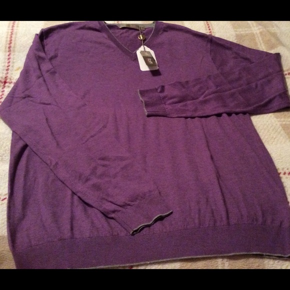 Mens Raffi Cashmere sweater sz XL light purple - Picture 1 of 1