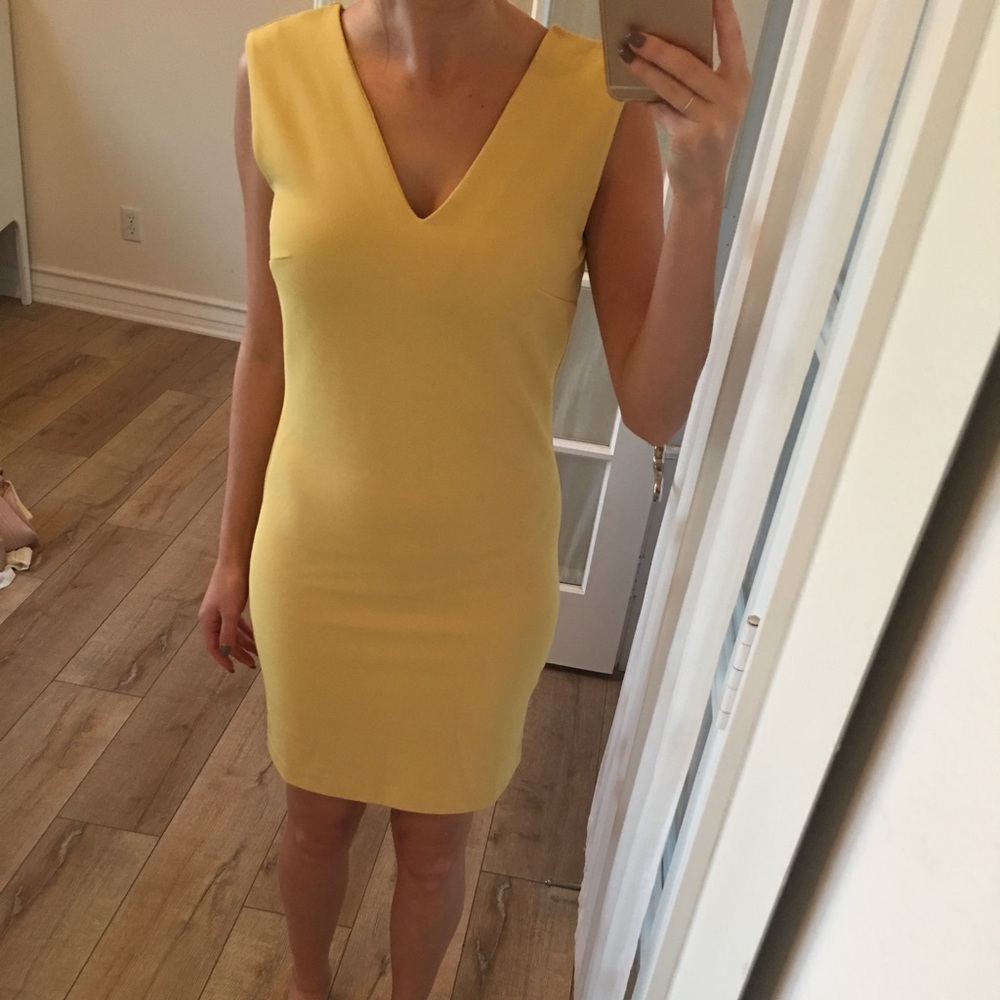 Mustard color dress
