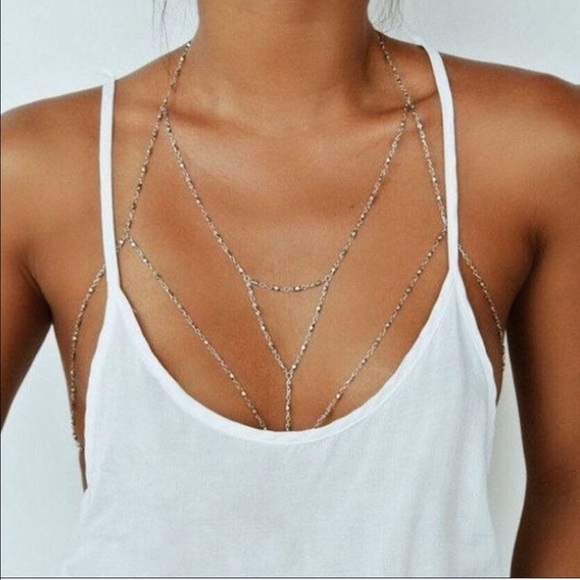 Jewelry - New✨Silver Boho Body Chain