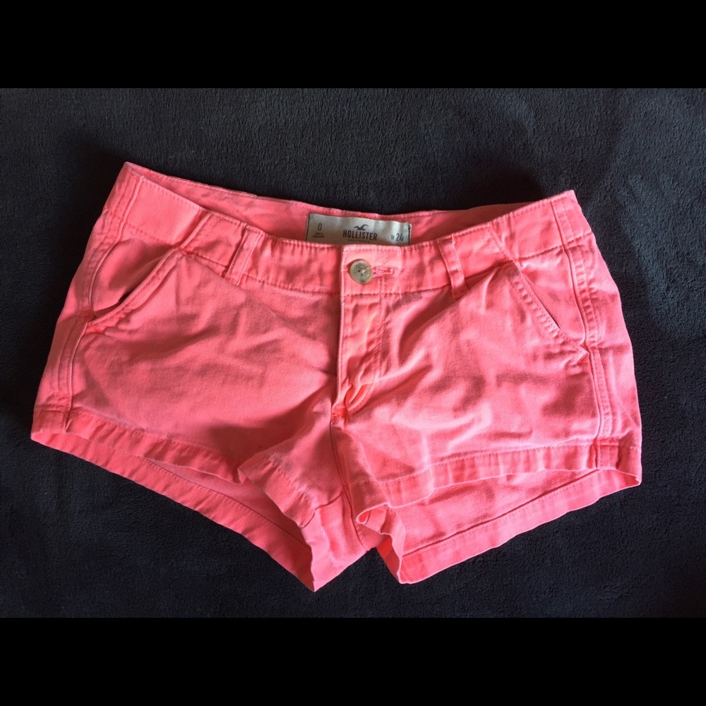 pink hollister shorts