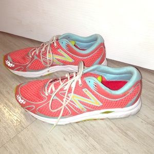 Coral/Teal New Balance Running Shoes