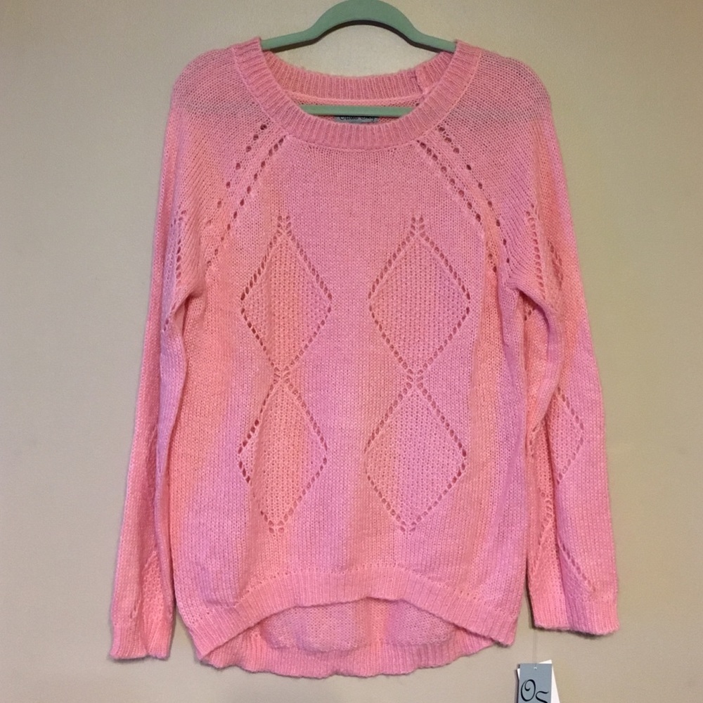 Pink knit sweater